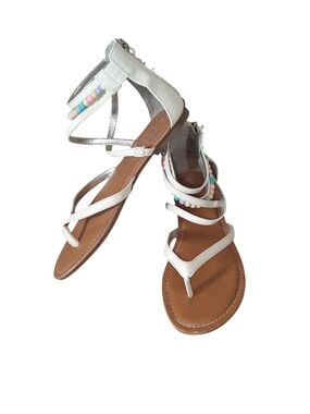 Wonder Nation Girls Youth Bead Gladiator Sandals Size 4Y